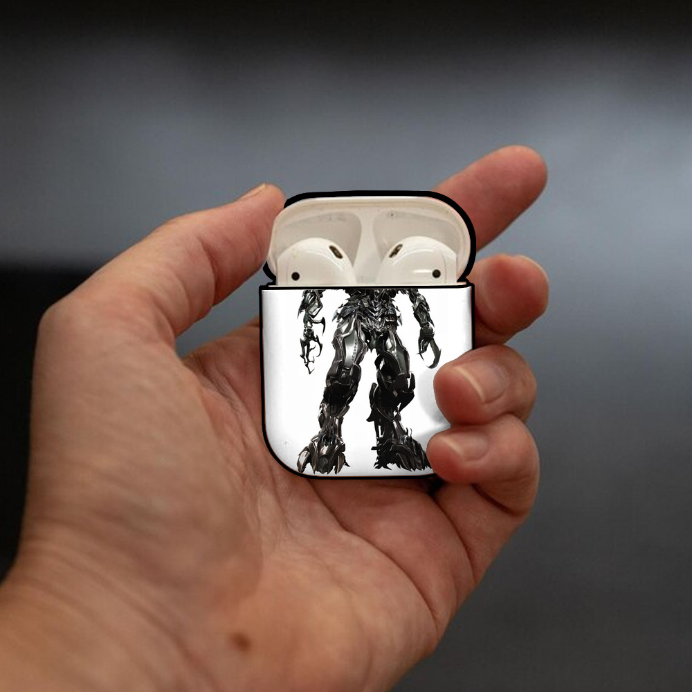 Transformers トランスフォーマー AirPods 第2世代保護ケース ハードシェル ブラック 耐衝撃・防指紋・カラビナ付き