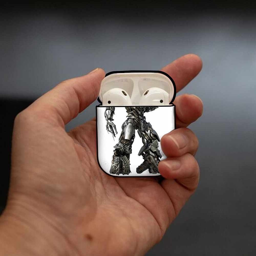 Transformers トランスフォーマー AirPods 第2世代保護ケース ハードシェル ブラック 耐衝撃・防指紋・カラビナ付き