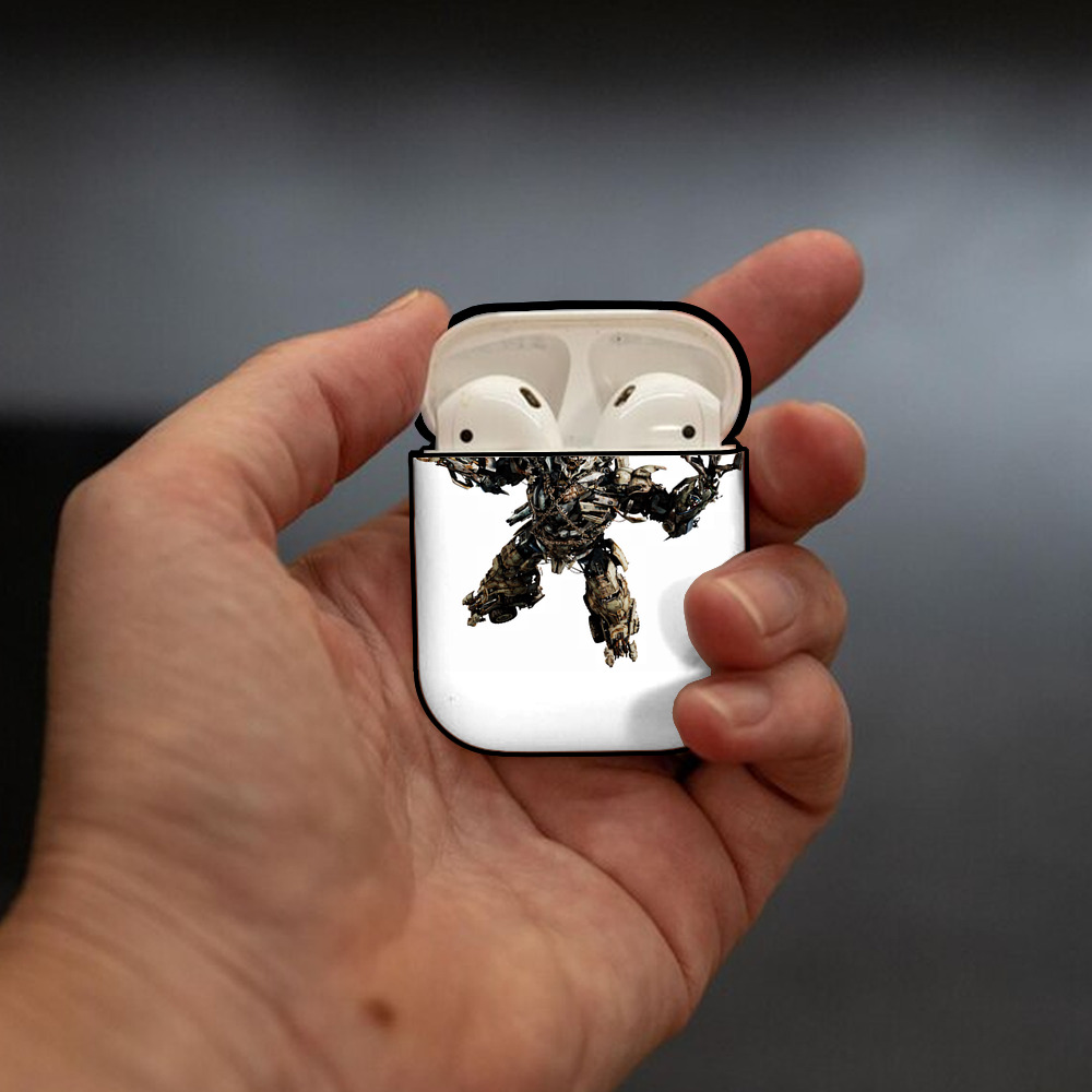 Transformers トランスフォーマー AirPods 第2世代保護ケース ハードシェル ブラック 耐衝撃・防指紋・カラビナ付き