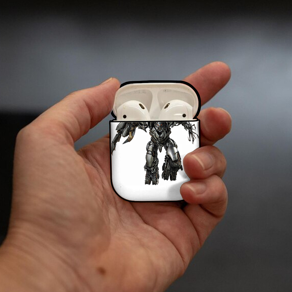 Transformers トランスフォーマー AirPods 第2世代保護ケース ハードシェル ブラック 耐衝撃・防指紋・カラビナ付き