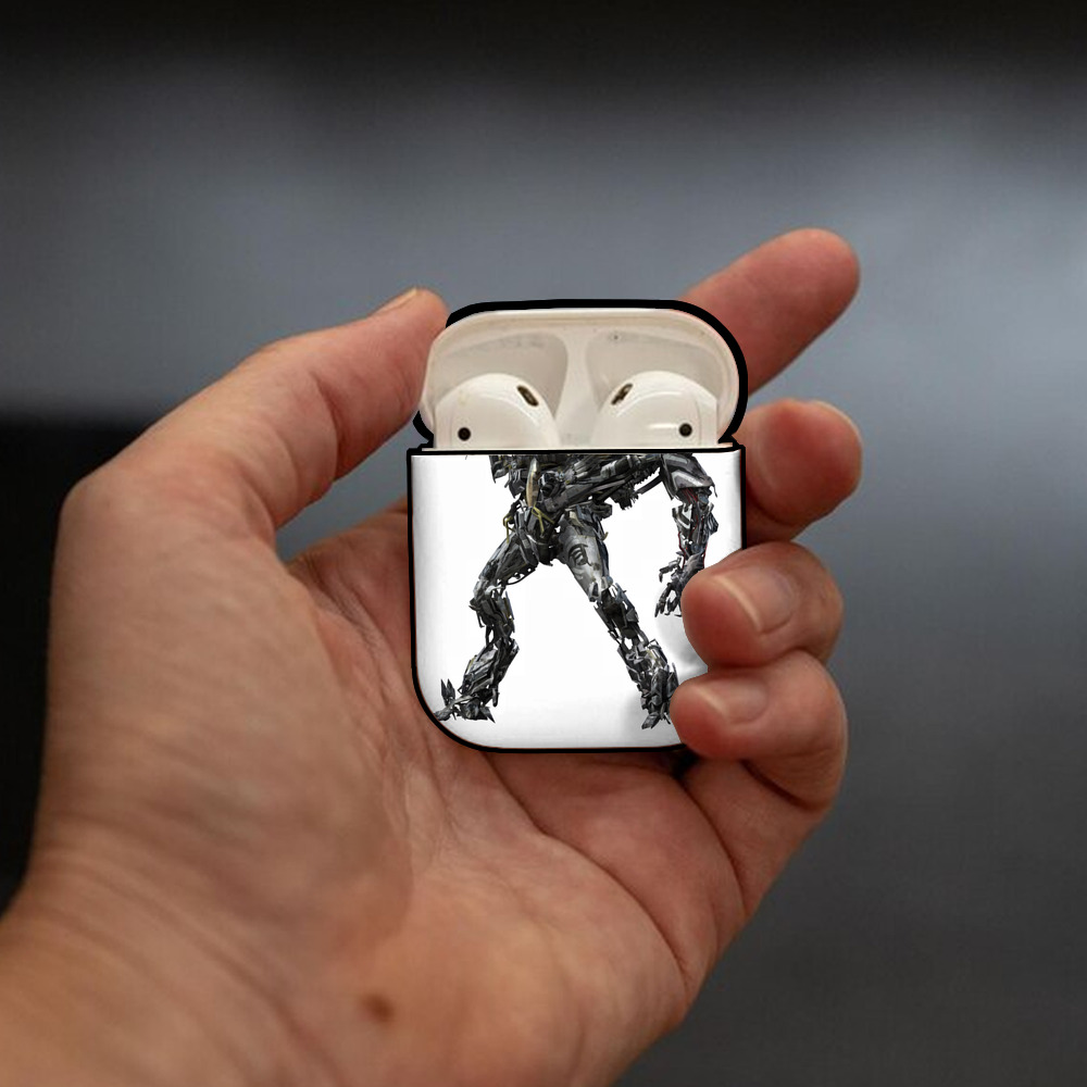 Transformers トランスフォーマー AirPods 第2世代保護ケース ハードシェル ブラック 耐衝撃・防指紋・カラビナ付き