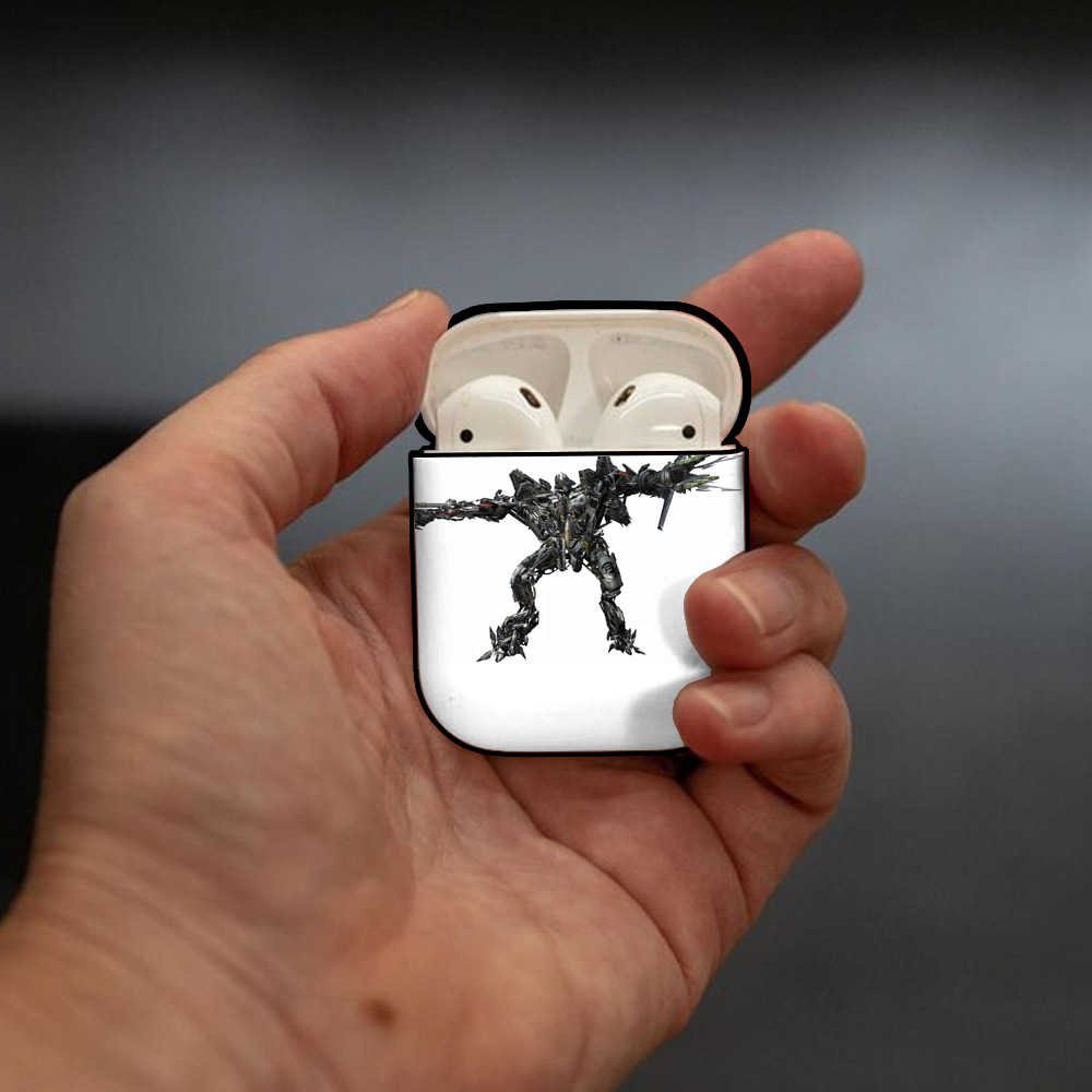 Transformers トランスフォーマー AirPods 第2世代保護ケース ハードシェル ブラック 耐衝撃・防指紋・カラビナ付き