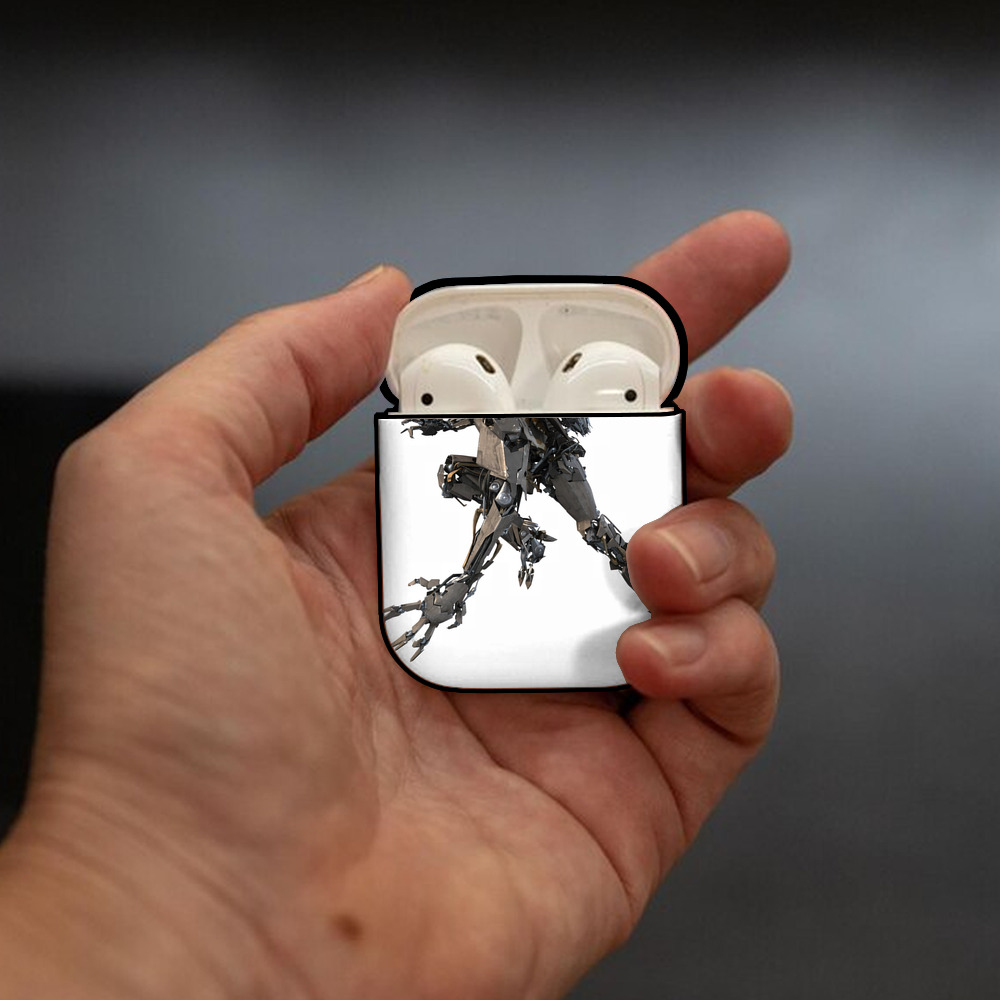 Transformers トランスフォーマー AirPods 第2世代保護ケース ハードシェル ブラック 耐衝撃・防指紋・カラビナ付き