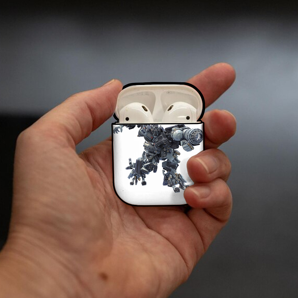 Transformers トランスフォーマー AirPods 第2世代保護ケース ハードシェル ブラック 耐衝撃・防指紋・カラビナ付き