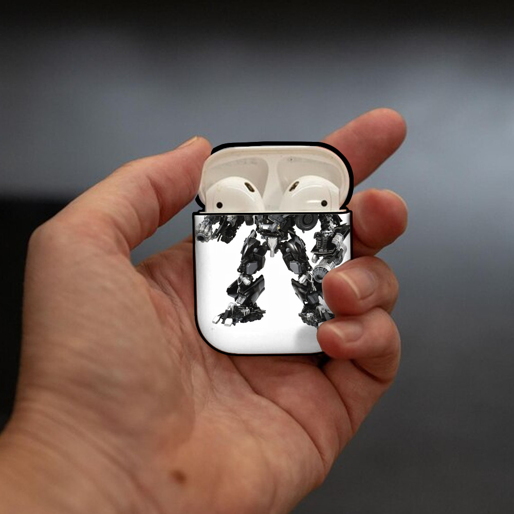 Transformers トランスフォーマー AirPods 第2世代保護ケース ハードシェル ブラック 耐衝撃・防指紋・カラビナ付き
