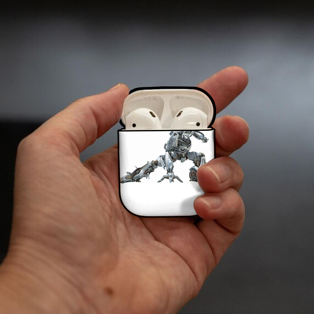 Transformers トランスフォーマー AirPods 第2世代保護ケース ハードシェル ブラック 耐衝撃・防指紋・カラビナ付き