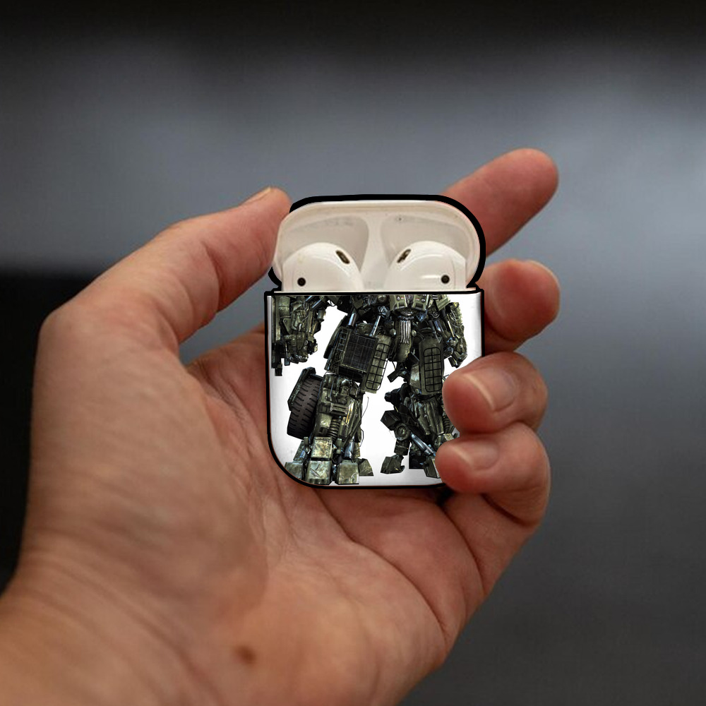 Transformers トランスフォーマー AirPods 第2世代保護ケース ハードシェル ブラック 耐衝撃・防指紋・カラビナ付き