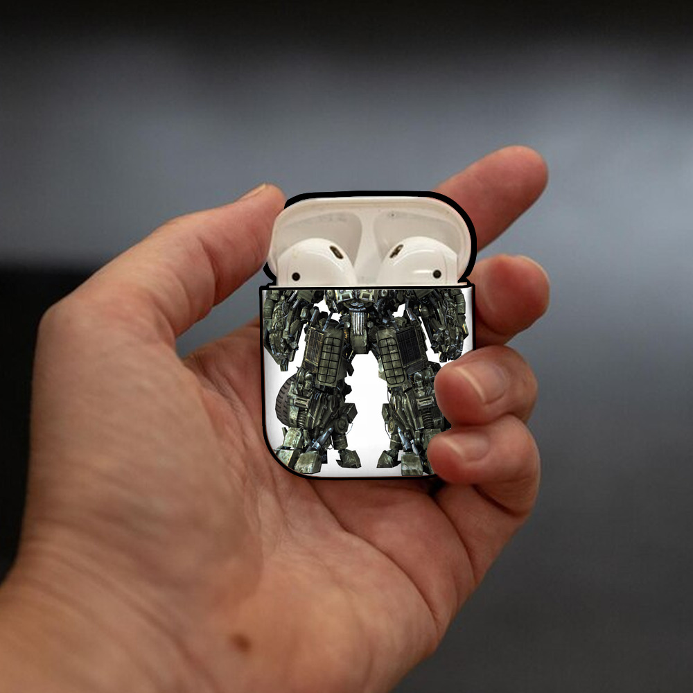 Transformers トランスフォーマー AirPods 第2世代保護ケース ハードシェル ブラック 耐衝撃・防指紋・カラビナ付き