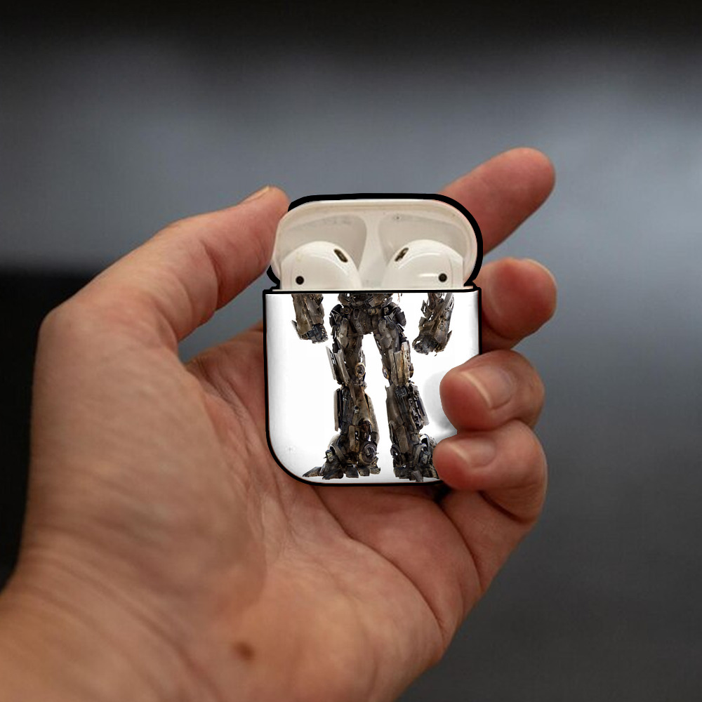 Transformers トランスフォーマー AirPods 第2世代保護ケース ハードシェル ブラック 耐衝撃・防指紋・カラビナ付き