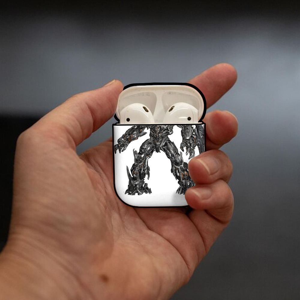 Transformers トランスフォーマー AirPods 第2世代保護ケース ハードシェル ブラック 耐衝撃・防指紋・カラビナ付き