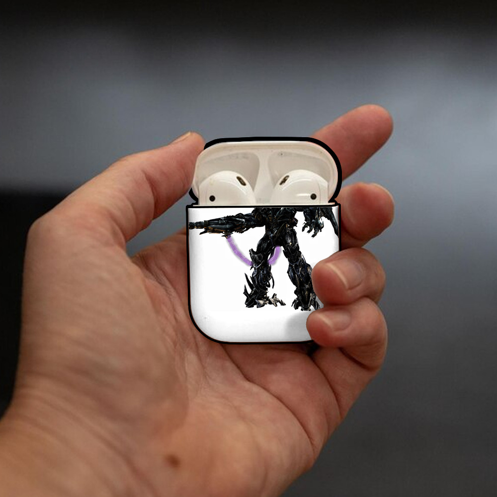 Transformers トランスフォーマー AirPods 第2世代保護ケース ハードシェル ブラック 耐衝撃・防指紋・カラビナ付き