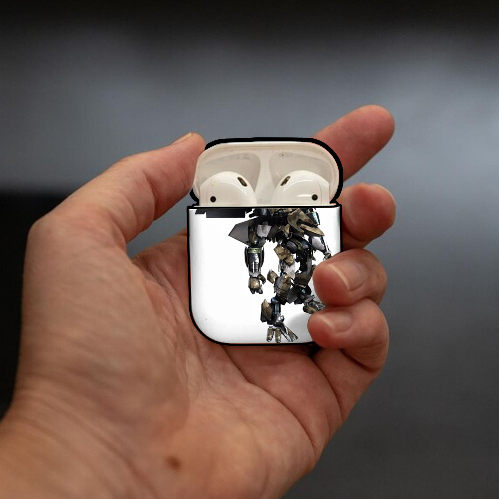 Transformers トランスフォーマー AirPods 第2世代保護ケース ハードシェル ブラック 耐衝撃・防指紋・カラビナ付き