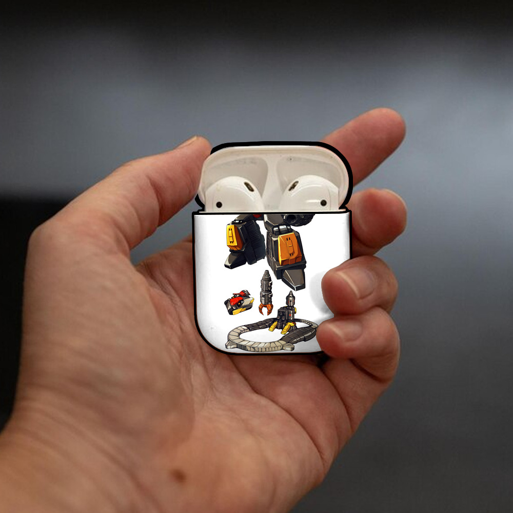 Transformers トランスフォーマー AirPods 第2世代保護ケース ハードシェル ブラック 耐衝撃・防指紋・カラビナ付き