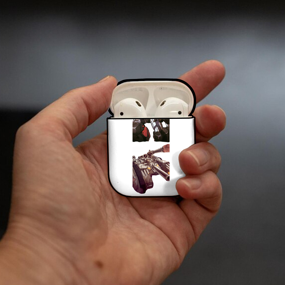 Transformers トランスフォーマー AirPods 第2世代保護ケース ハードシェル ブラック 耐衝撃・防指紋・カラビナ付き