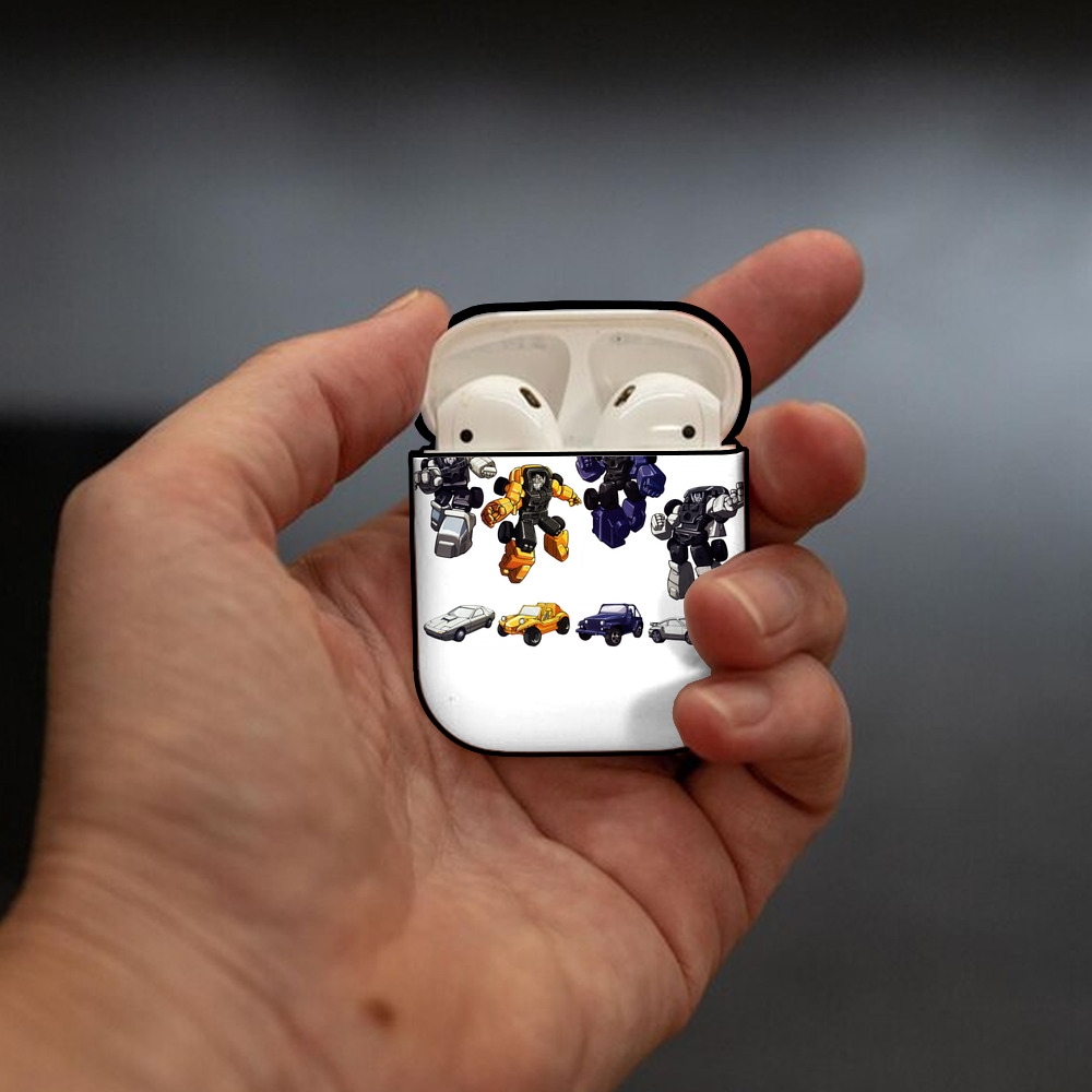 Transformers トランスフォーマー AirPods 第2世代保護ケース ハードシェル ブラック 耐衝撃・防指紋・カラビナ付き